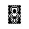 Black solid icon for Infant, newborn and baby