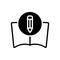 Black solid icon for Knowledge Mastery, education and expertise