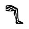 Black solid icon for Leg Veins, varicose and phlebology