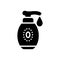 Black solid icon for Lotion Skin Care, drop and spray