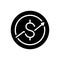 Black solid icon for Macroeconomic, investment and finance