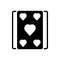 Black solid icon for Meld, card and game