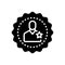 Black solid icon for Membership, participation and associates