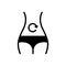 Black solid icon for Metabolism, body and growth