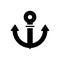 Black solid icon for Navy, nautical and marine