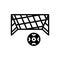 Black solid icon for Net, mesh and snare