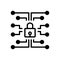 Black solid icon for Network Protection, security and antivirus