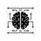 Black solid icon for Neurology, brain and headache