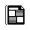 Black solid icon for Newspaper Ads, broadcast and advertisement