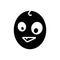 Black solid icon for Odd, weird and peculiar