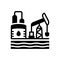 Black solid icon for Petroleum, industry and fuel