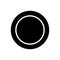 Black solid icon for Plate, tableware and utensil