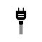 Black solid icon for Plug, power and gadget