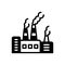 Black solid icon for Pollutants, pollutant and polluted