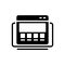 Black solid icon for Product Website, ecommerce and site