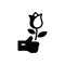 Black solid icon for Propose, proffer and propone