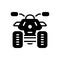 Black solid icon for Quad, motor and motorcycle