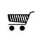 Black solid icon for Shopping Cart, supermarket and basket