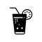 Black solid icon for Soft drink, coke and beverage