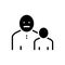 Black solid icon for Son, progeny and child