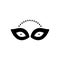 Black solid icon for Stare, gaze and gloat