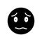 Black solid icon for Strange, comical and wacky