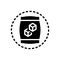 Black solid icon for Sugar, carbohydrate and candy