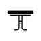 Black solid icon for Tables, desk and wood