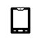 Black solid icon for Tablets, laptop and digital