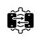 Black solid icon for Technical support, consulting and construction