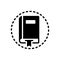 Black solid icon for Textbooks, reader and enchiridion