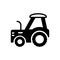 Black solid icon for Tractor, farm and agriculture