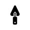 Black solid icon for Trowel, bricklayer and masonry