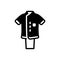 Black solid icon for Uniform, dress and costume