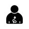 Black solid icon for Unobserved, indirect and unmarked