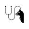 Black solid icon for Veterinary, vet and pets