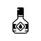 Black solid icon for Vintage, bottle and beverage