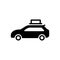 Black solid icon for Wagon car, vehicles and volkswagen