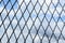 Black solid metallic mesh fence