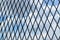 Black solid metallic mesh fence