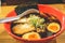 a black soup Japanese noodles, the Dark ramen