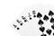 Black spade royal straight flush poker