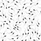 Black spermatozoids icons on white, seamless pattern