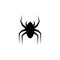 Black Spider logo template vector icon illustration