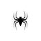 Black Spider logo template vector icon illustration