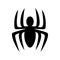 Black Spider symbol for banner, general design print and websites.