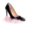 Black spike heel shoe