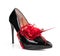 Black spike heel shoe