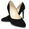 Black spike heel shoes