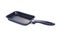 Black square pan for Japanese omelet Tamako on white backgroun